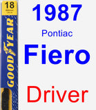 Driver Wiper Blade for 1987 Pontiac Fiero - Premium