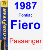 Passenger Wiper Blade for 1987 Pontiac Fiero - Premium