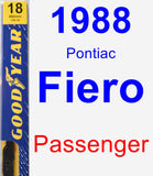 Passenger Wiper Blade for 1988 Pontiac Fiero - Premium