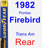 Rear Wiper Blade for 1982 Pontiac Firebird - Premium