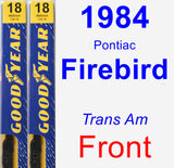 Front Wiper Blade Pack for 1984 Pontiac Firebird - Premium