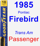 Passenger Wiper Blade for 1985 Pontiac Firebird - Premium