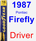 Driver Wiper Blade for 1987 Pontiac Firefly - Premium