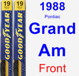 Front Wiper Blade Pack for 1988 Pontiac Grand Am - Premium