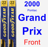 Front Wiper Blade Pack for 2000 Pontiac Grand Prix - Premium