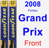 Front Wiper Blade Pack for 2008 Pontiac Grand Prix - Premium