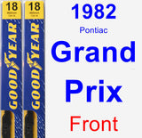 Front Wiper Blade Pack for 1982 Pontiac Grand Prix - Premium