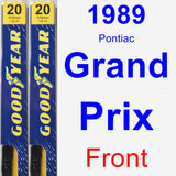 Front Wiper Blade Pack for 1989 Pontiac Grand Prix - Premium