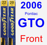 Front Wiper Blade Pack for 2006 Pontiac GTO - Premium