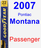 Passenger Wiper Blade for 2007 Pontiac Montana - Premium