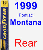 Rear Wiper Blade for 1999 Pontiac Montana - Premium