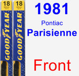 Front Wiper Blade Pack for 1981 Pontiac Parisienne - Premium