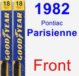 Front Wiper Blade Pack for 1982 Pontiac Parisienne - Premium