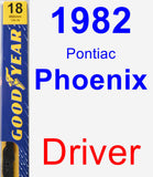 Driver Wiper Blade for 1982 Pontiac Phoenix - Premium