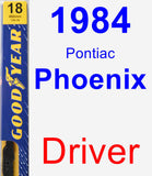 Driver Wiper Blade for 1984 Pontiac Phoenix - Premium