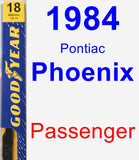 Passenger Wiper Blade for 1984 Pontiac Phoenix - Premium