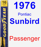 Passenger Wiper Blade for 1976 Pontiac Sunbird - Premium