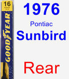 Rear Wiper Blade for 1976 Pontiac Sunbird - Premium