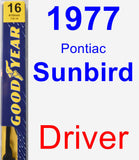 Driver Wiper Blade for 1977 Pontiac Sunbird - Premium