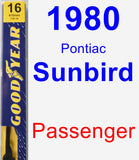 Passenger Wiper Blade for 1980 Pontiac Sunbird - Premium