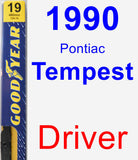 Driver Wiper Blade for 1990 Pontiac Tempest - Premium