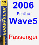 Passenger Wiper Blade for 2006 Pontiac Wave5 - Premium