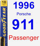 Passenger Wiper Blade for 1996 Porsche 911 - Premium