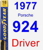 Driver Wiper Blade for 1977 Porsche 924 - Premium