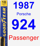 Passenger Wiper Blade for 1987 Porsche 924 - Premium