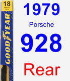 Rear Wiper Blade for 1979 Porsche 928 - Premium