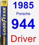 Driver Wiper Blade for 1985 Porsche 944 - Premium