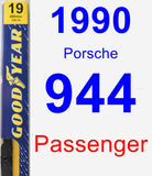 Passenger Wiper Blade for 1990 Porsche 944 - Premium