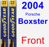 Front Wiper Blade Pack for 2004 Porsche Boxster - Premium