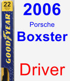 Driver Wiper Blade for 2006 Porsche Boxster - Premium