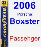 Passenger Wiper Blade for 2006 Porsche Boxster - Premium