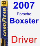 Driver Wiper Blade for 2007 Porsche Boxster - Premium