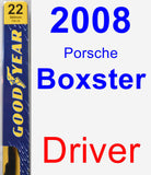 Driver Wiper Blade for 2008 Porsche Boxster - Premium