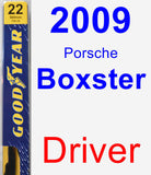 Driver Wiper Blade for 2009 Porsche Boxster - Premium