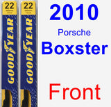 Front Wiper Blade Pack for 2010 Porsche Boxster - Premium