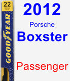 Passenger Wiper Blade for 2012 Porsche Boxster - Premium