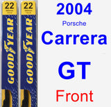 Front Wiper Blade Pack for 2004 Porsche Carrera GT - Premium