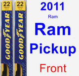 Front Wiper Blade Pack for 2011 Ram Ram Pickup - Premium