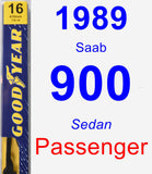 Passenger Wiper Blade for 1989 Saab 900 - Premium