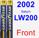 Front Wiper Blade Pack for 2002 Saturn LW200 - Premium