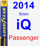 Passenger Wiper Blade for 2014 Scion iQ - Premium