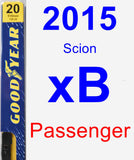 Passenger Wiper Blade for 2015 Scion xB - Premium