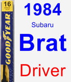 Driver Wiper Blade for 1984 Subaru Brat - Premium