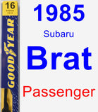 Passenger Wiper Blade for 1985 Subaru Brat - Premium