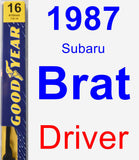 Driver Wiper Blade for 1987 Subaru Brat - Premium