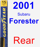 Rear Wiper Blade for 2001 Subaru Forester - Premium